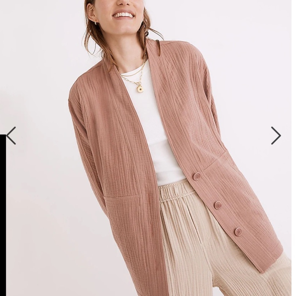 Madewell Lightspun Robe Jacket Size L